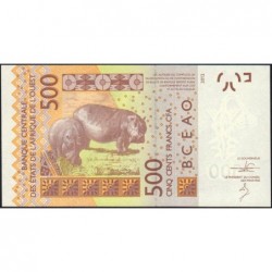 Sénégal - Pick 719Kb - 500 francs - 2012 - Etat : NEUF