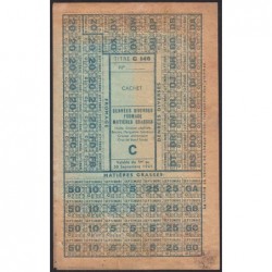 1941 - Titre C 146 - Denrées diverses, fromage, mat. grasses - Catégorie C - Etat : TTB