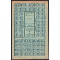 1944 - Titre C 146 - Denrées diverses, fromage, mat. grasses - Catégorie C - Etat : SPL