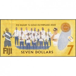 Fidji - Pick 122a - 7 dollars - Série FIJ - 2020 (2022) - Commémoratif - Etat : NEUF