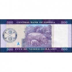 Libéria - Pick 36c - 500 dollars - Série AB - 2020 - Etat : NEUF