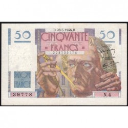 F 20-02 - 26/03/1946 - 50 francs - Le Verrier - Série N.4 - Etat : SUP