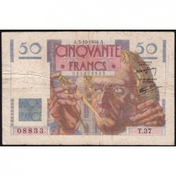 F 20-06 - 03/10/1946 - 50 francs - Le Verrier - Série T.37 - Etat : TB