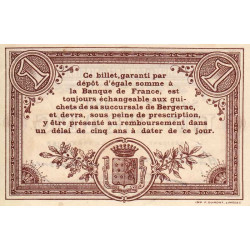 Bergerac - Pirot 24-18 - 1 franc - Série RR - 05/10/1914 - Etat : SUP
