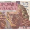 F 20-08 - 12/06/1947 - 50 francs - Le Verrier - Série T.69 - Etat : TTB+