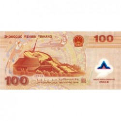 Chine - Banque Populaire - Pick 902a - 100 yüan - Série I - 2000 - Polymère commém. - Etat : NEUF