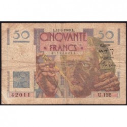 F 20-11 - 17/02/1949 - 50 francs - Le Verrier - Série U.125 - Etat : B+