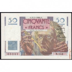 F 20-13 - 03/11/1949 - 50 francs - Le Verrier - Série N.144 - Etat : SUP+