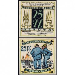 Allemagne - Notgeld - Altona - 25 pfennig - Type 1 - 12/12/1921 - Etat : NEUF
