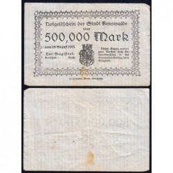Allemagne - Notgeld - Arnswalde - 500'000 mark - 10/08/1923 - Etat : TTB
