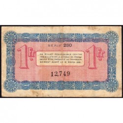 Annecy - Pirot 10-12 - 1 franc - R. 2e Série 230 - 24/10/1917 - Etat : TB-