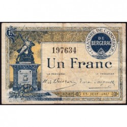 Bergerac - Pirot 24-27 - 1 franc - 15/06/1917 - Etat : TB-