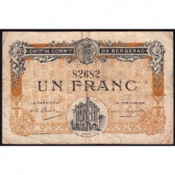 Bergerac - Pirot 24-33 - 1 franc - 05/08/1918 - Etat : B