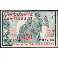 Béziers - Pirot 27-19 - 50 centimes - Série MD 12.66 - 04/12/1916 - Etat : SPL+