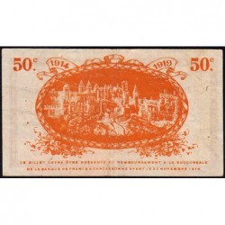 Carcassonne - Pirot 38-1 variété - 50 centimes - 1914 - Etat : TTB