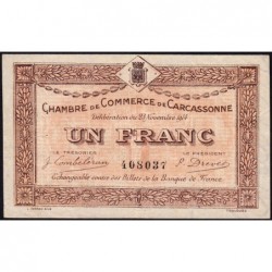 Carcassonne - Pirot 38-6 variété - 1 franc - 1914 - Etat : TTB+