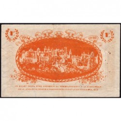 Carcassonne - Pirot 38-6 variété - 1 franc - 1914 - Etat : TTB+