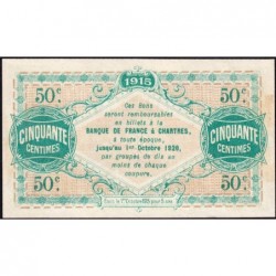 Chartres (Eure-et-Loir) - Pirot 45-1 - 50 centimes - 01/10/1915 - Etat : SPL