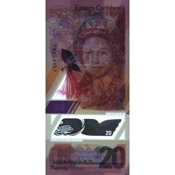 Etats de l'Est des Caraïbes - Pick 58 - 20 dollars - Série PN - 2019 - Polymère - Etat : NEUF