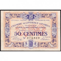 Evreux (Eure) - Pirot 57-2 - 50 centimes - 06/05/1916 - Etat : SUP