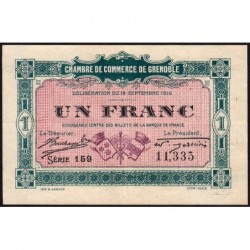 Grenoble - Pirot 63-6 - 1 franc - Série 159 - 14/09/1916 - Etat : TB+