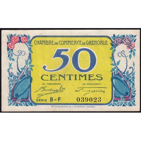 Grenoble - Pirot 63-11 - 50 centimes - Série BF - 08/11/1917 - Etat : SUP