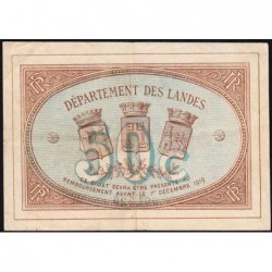 Mont-de-Marsan - Pirot 82-3 - 50 centimes - Série OO - 01/12/1914 - Etat : TTB+
