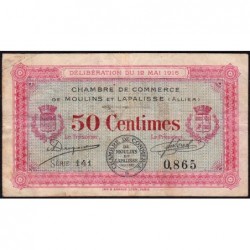 Moulins et Lapalisse - Pirot 86-1 - 50 centimes - Série 141 - 12/05/1916 - Etat : TB-