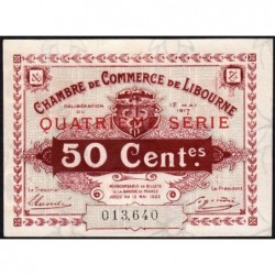 Libourne - Pirot 72-18 - 50 centimes - Quatrième série - 12/05/1917 - Etat : SUP+