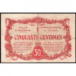 Orléans - Pirot 95-8 - 50 centimes - 1916 - Etat : TTB