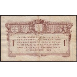 Rodez et Millau - Pirot 108-14 variété - 1 franc - Série 2 - 19/07/1917 - Etat : TB+