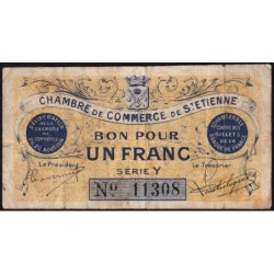 Saint-Etienne - Pirot 114-1 - 1 franc - Série Y - 20/08/1914 - Etat : B