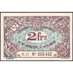 Saint-Quentin - Pirot 116-8 - 2 francs - Série S.C - Sans date - Etat : NEUF