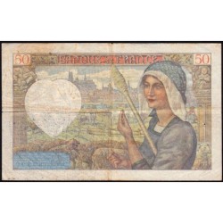 F 19-01 - 13/06/1940 - 50 francs - Jacques Coeur - Série T.4 - Etat : TB