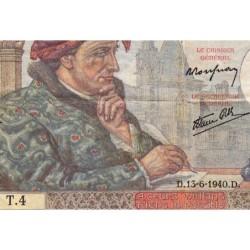 F 19-01 - 13/06/1940 - 50 francs - Jacques Coeur - Série T.4 - Etat : TB