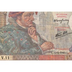 F 19-01 - 13/06/1940 - 50 francs - Jacques Coeur - Série V.11 - Etat : TB