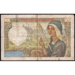 F 19-07 - 13/03/1941 - 50 francs - Jacques Coeur - Série M.50 - Etat : B+