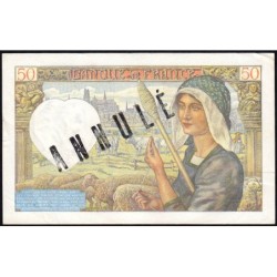 F 19-09 - 24/04/1941 - 50 francs - Jacques Coeur - Série T.68 - Annulé - Etat : SUP