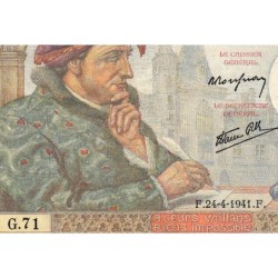 F 19-09 - 24/04/1941 - 50 francs - Jacques Coeur - Série G.71 - Etat : TTB