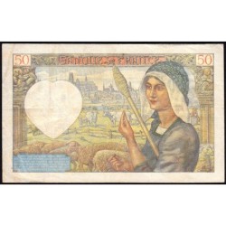 F 19-09 - 24/04/1941 - 50 francs - Jacques Coeur - Série X.71 - Etat : TTB-