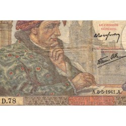 F 19-10 - 08/05/1941 - 50 francs - Jacques Coeur - Série D.78 - Etat : TB-