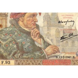 F 19-12 - 17/07/1941 - 50 francs - Jacques Coeur - Série F.93 - Etat : TB+