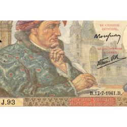 F 19-12 - 17/07/1941 - 50 francs - Jacques Coeur - Série J.93 - Etat : TB-