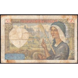 F 19-14 - 11/09/1941 - 50 francs - Jacques Coeur - Série E.116 - Etat : B+