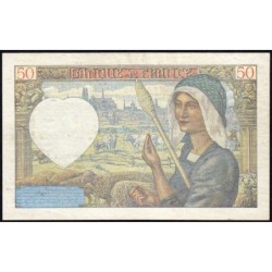 F 19-14 - 11/09/1941 - 50 francs - Jacques Coeur - Série U.117 - Etat : TTB