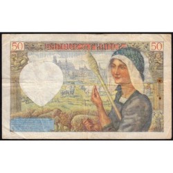 F 19-15 - 02/10/1941 - 50 francs - Jacques Coeur - Série R.124 - Etat : TB