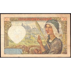 F 19-15 - 02/10/1941 - 50 francs - Jacques Coeur - Série Y.124 - Etat : TB