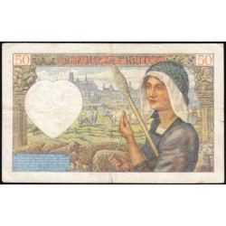 F 19-15 - 02/10/1941 - 50 francs - Jacques Coeur - Série S.129 - Etat : TB+