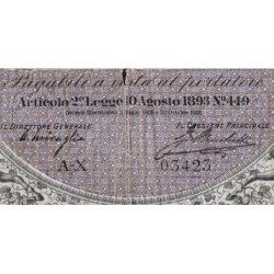 Banco di Napoli - Pick S 854 - 1'000 lire - Série A-X - 22/10/1903 - Etat : B