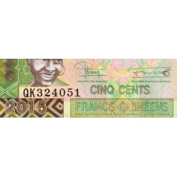 Guinée - Pick 47a - 500 francs guinéens - Série QK - 2015 - Etat : NEUF